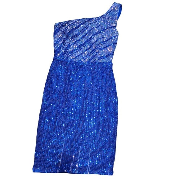 Women's Cocktail & Party Dresses One Shoulder Sequins Bodycon Dress Size Small - Picture 2 of 12